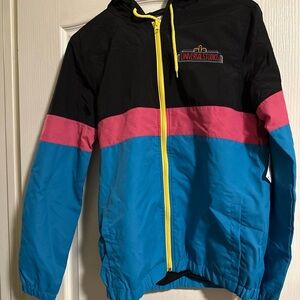 Vibrant Colorblock Windbreaker Jacket